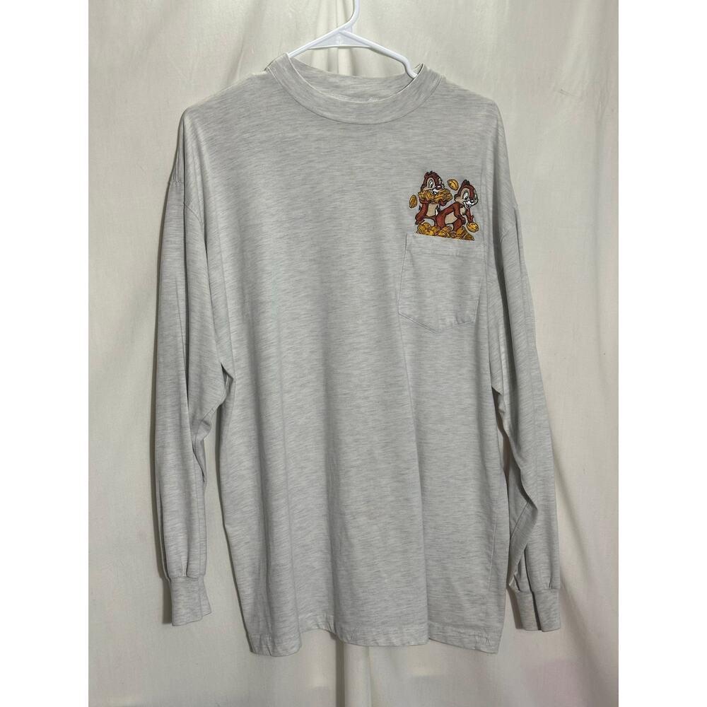 Vintage Disney Chip & Dale Pocket Tee – Size XL